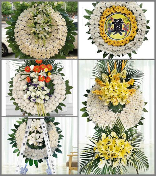 安徽阜阳市临泉县单桥镇梁堂村花圈速递